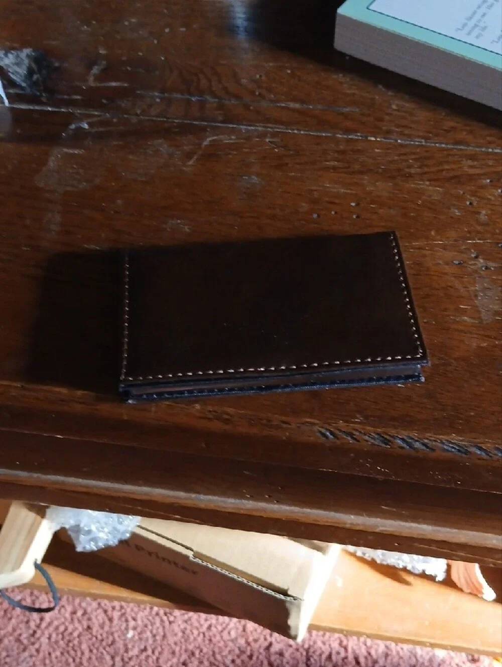 Classic Brown Leather Men's Card Holder